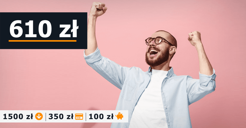 mBank promocja konta osobistego 610 zł proste warunki Moje Cele konto oszczednosciowe