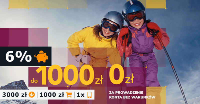 Zimowe 1000 zł za konto w Alior Bank + 6% na oszczędności
