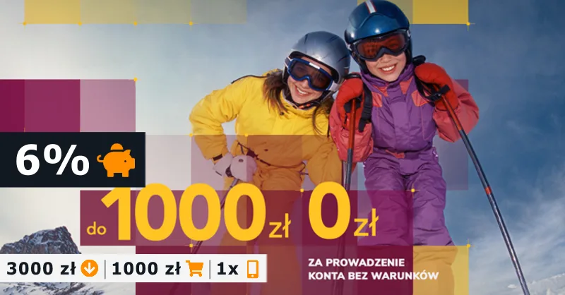 Zimowe 1000 zł za konto w Alior Bank + 6% na oszczędności