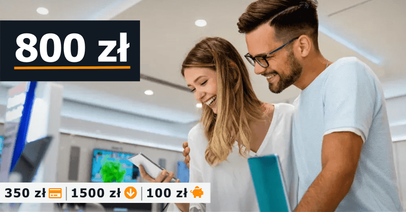 Promocja mBank - 800 zł premii za założenie darmowego eKonta do usług i bon do Media Expert